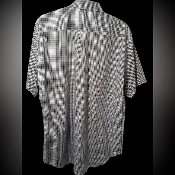Peter Millar blue and grey checked s/s men’s shirt. NWOT - Picture 2 of 6